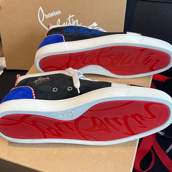 ✨HOST PICK✨ Men’s Navy Louis Flat High Tops - Picture 8 of 16